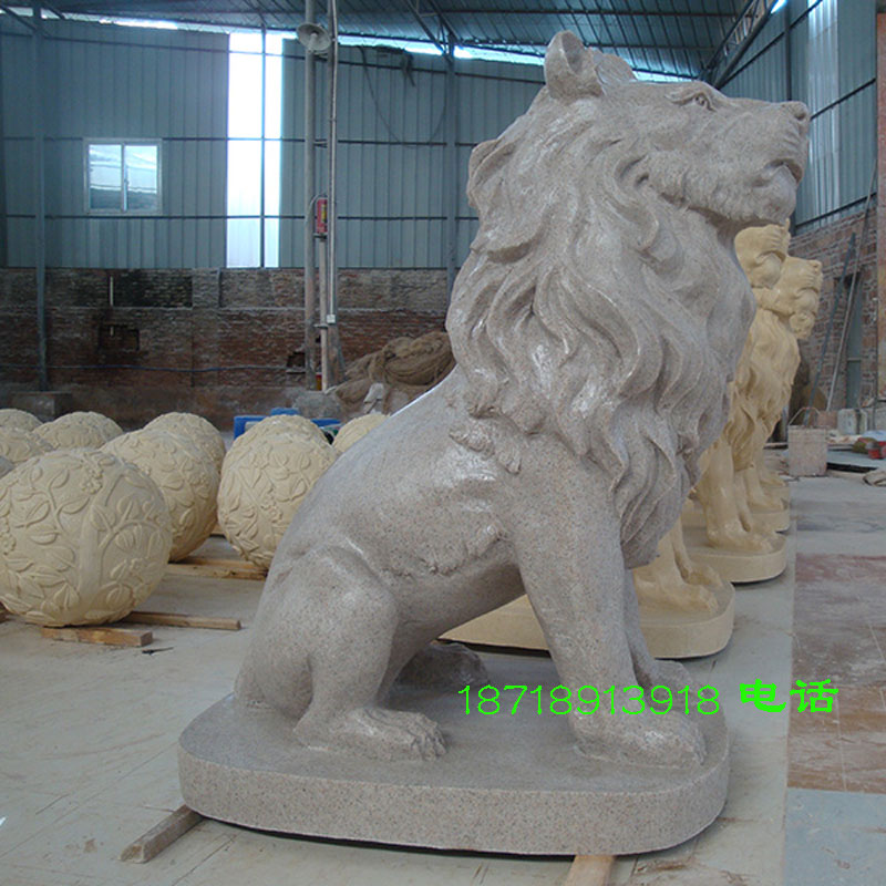 砂巖雕塑仿石雕園林公園景觀仿真動物獅子老虎雕像