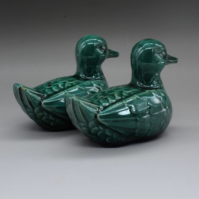 ******雕塑家居饰品摆件陶瓷工艺送人可爱小鸭子摆件