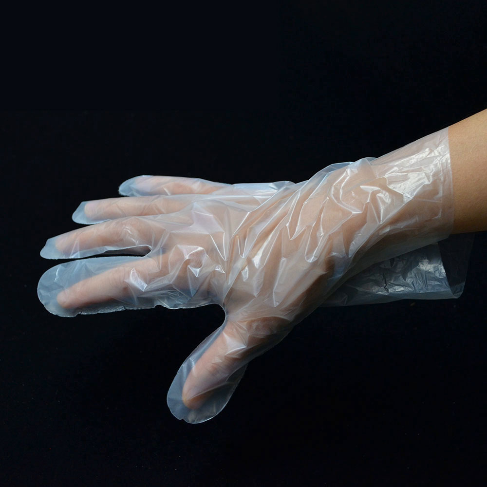 透明一次性手套/防污PLA全生物解薄膜手套/餐飲防油用餐