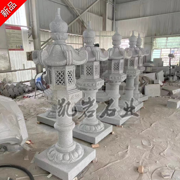 出售各種樣式石雕燈籠 寺廟別墅石燈籠 價格實惠 凱巖石業